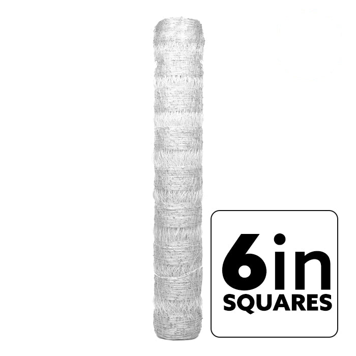 VineLine Plastic Trellis Netting 6 inch Squares, White