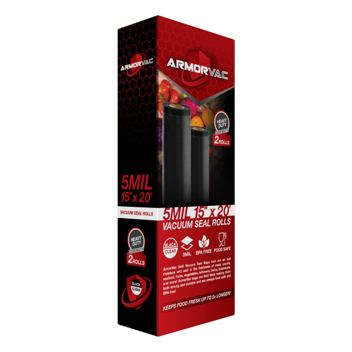 ArmorVac Storage Bags, 15”x 20’ (2 Rolls)
