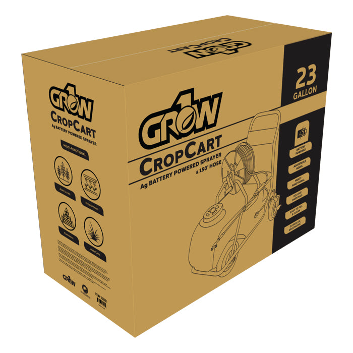 GROW1 CropCart 23 Gallon Battery Powered Sprayer - Box