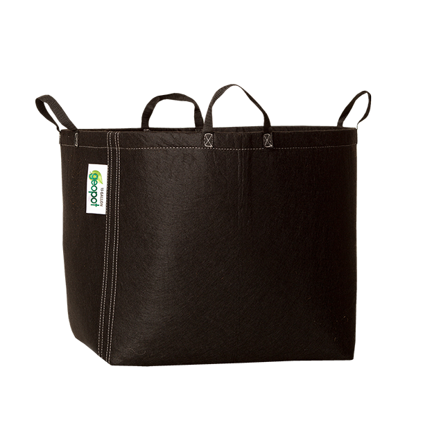 GeoPot Fabric Pots w/ Handles, Black