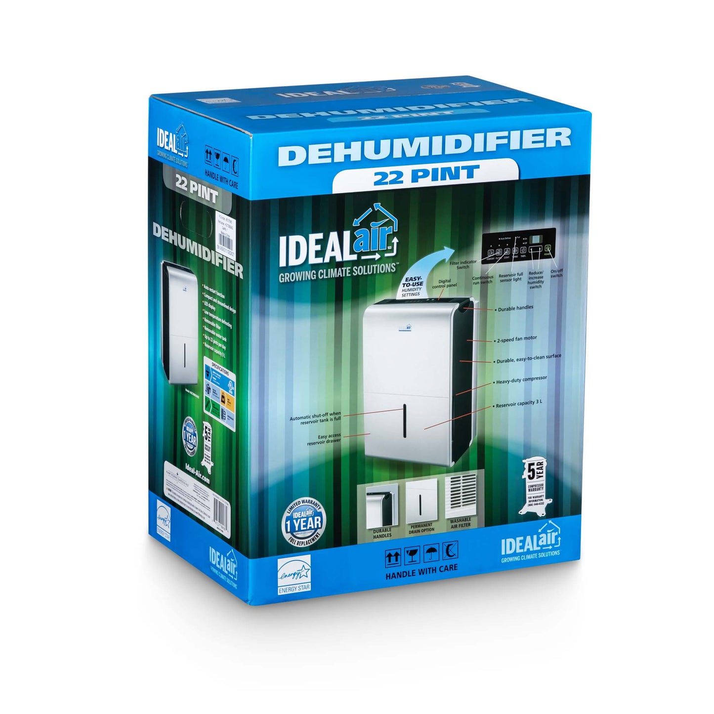 Ideal-Air Dehumidifier 22 Pint