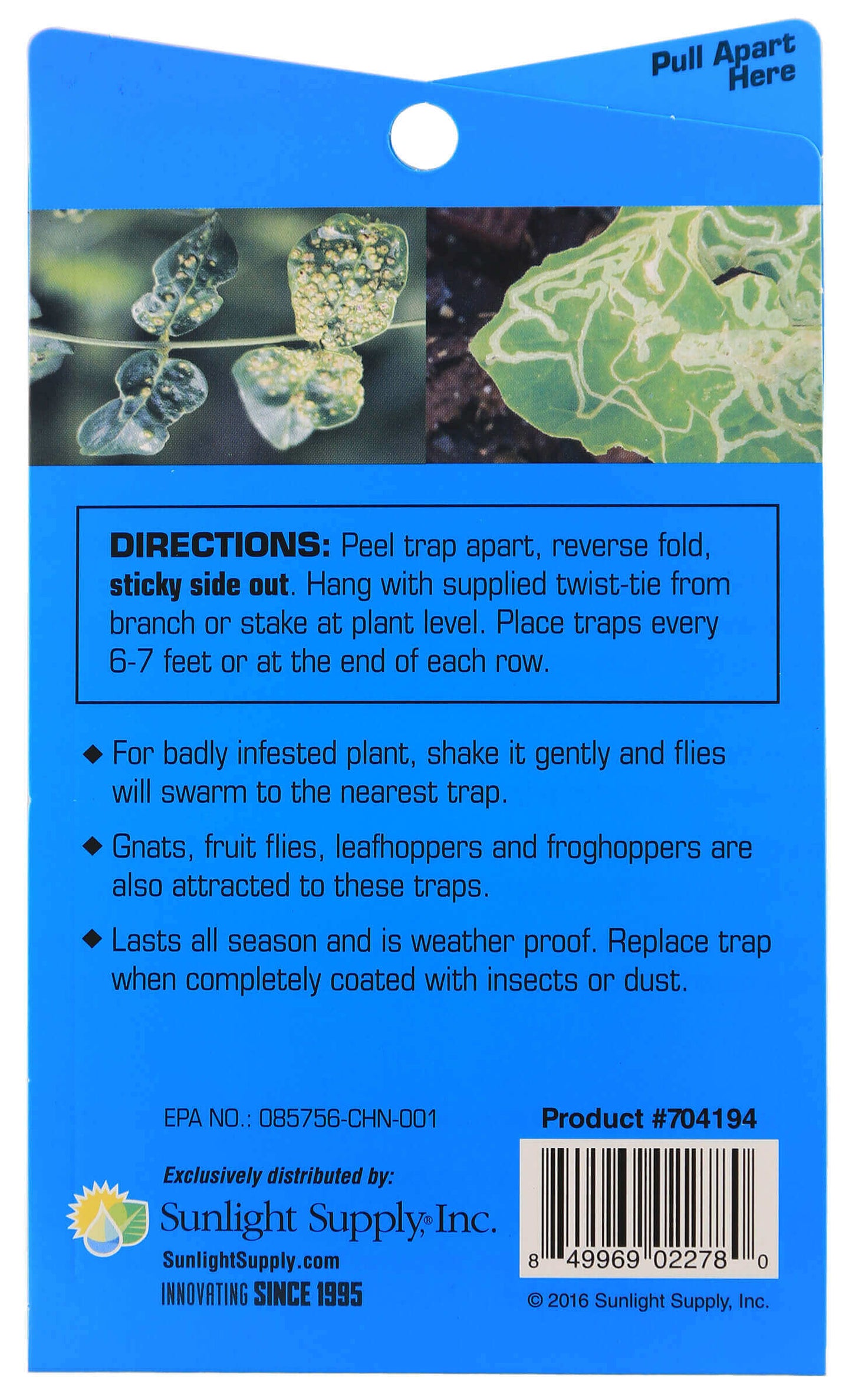 Grower's Edge Thrip & Leafminer Sticky Traps
