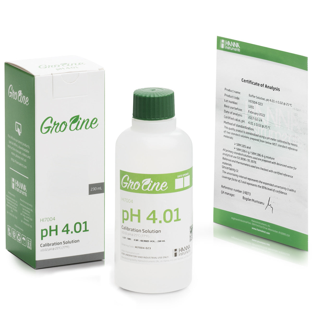 GroLine pH 4.01 Calibration Buffer