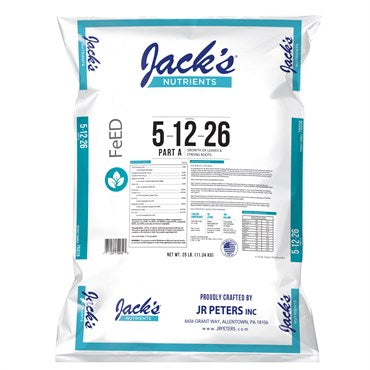 Jack's Nutrients 5-12-26 Part A Fertilizer