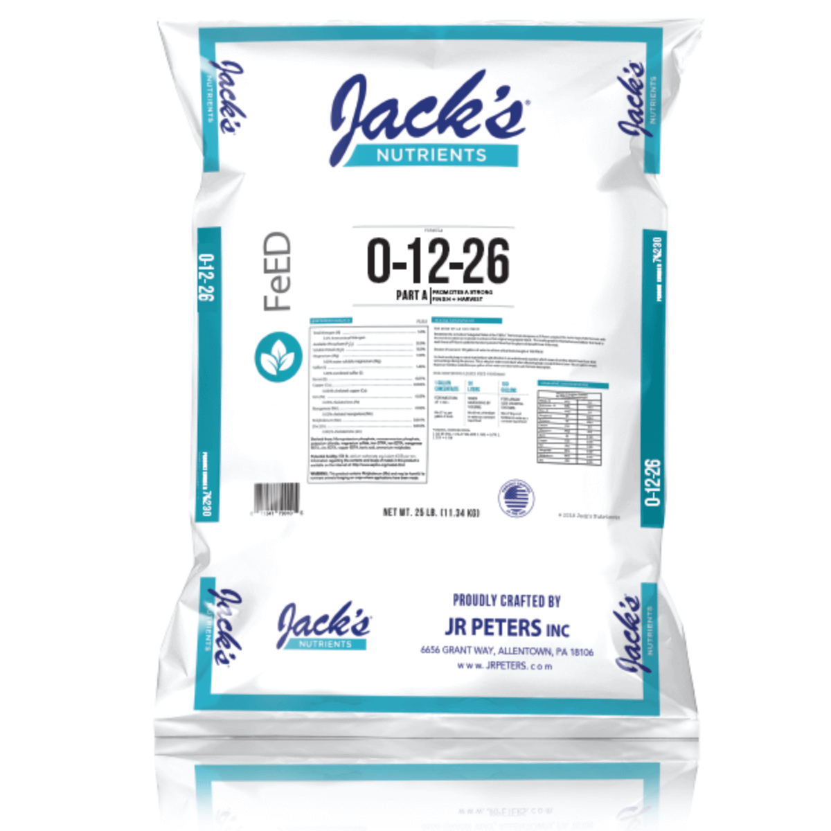 Jack's Nutrients 0-12-26 Part A FeED