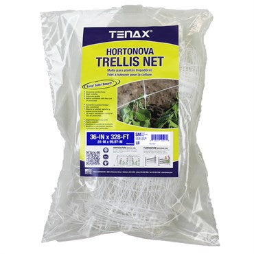 Tenax Hortonova Trellis Net, White - 36in x 328ft