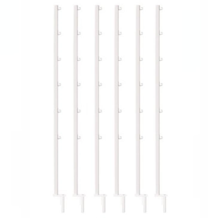Fast Fit Continuous Bench Trellis Support 6-Poles - 4ft H