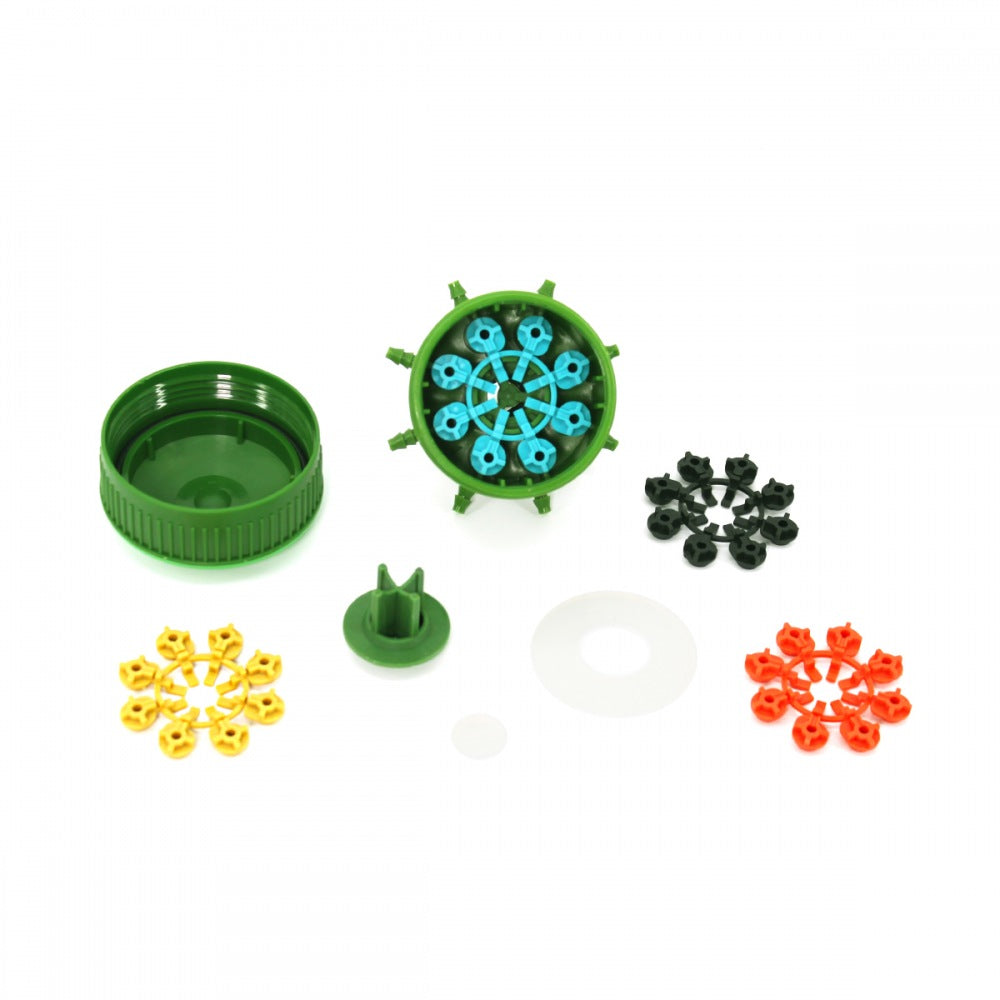 FloraFlex Quick Disconnect Pipe System 4 inserts with open cap