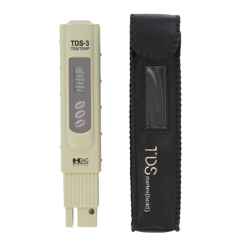 HM Digital Handheld TDS Tester TDS-3 with Carrying Case