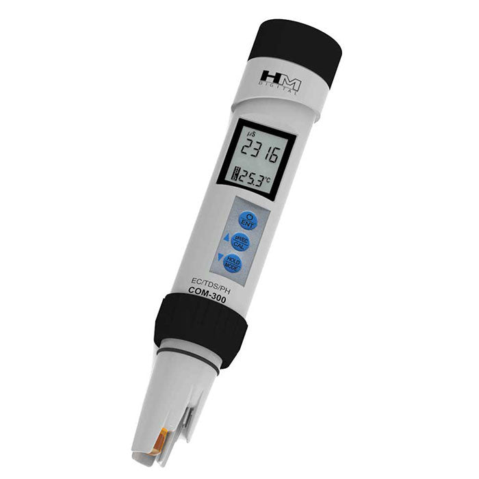 HM Digital pH/TDS/EC/Temp Meter COM-300