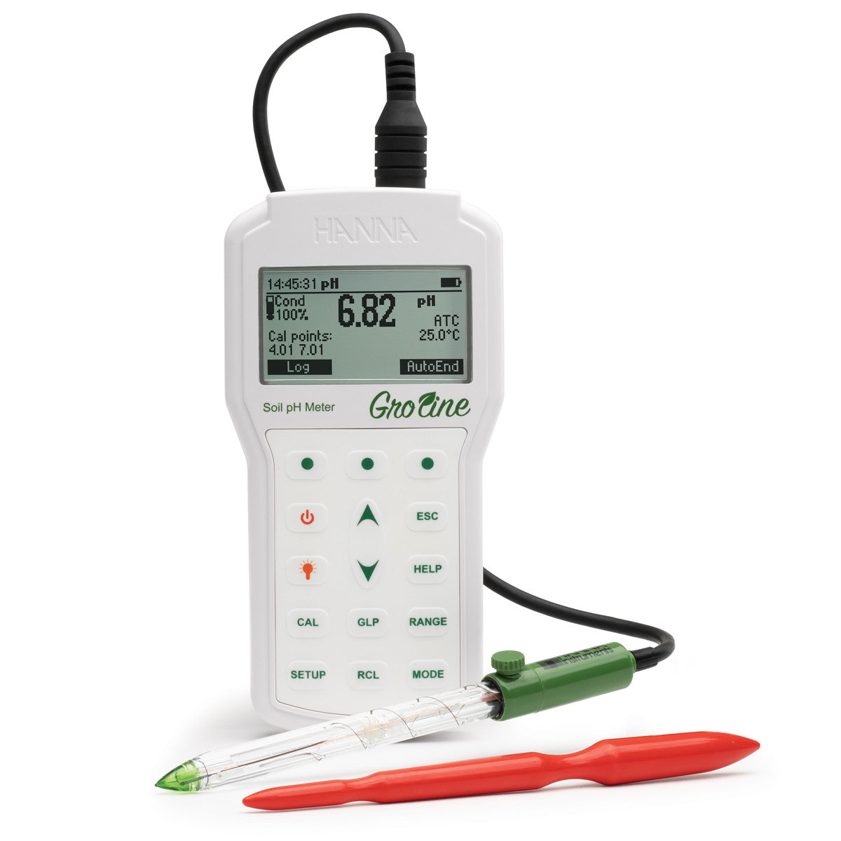 GroLine Professional Portable Soil pH Meter