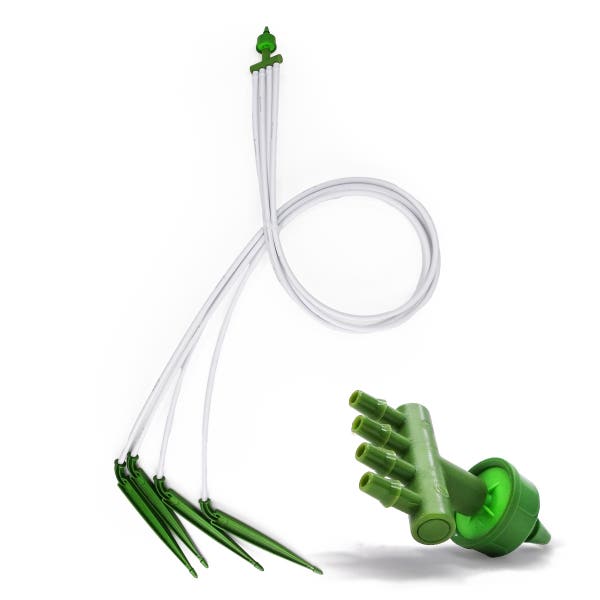 FloraFlex Drip Tube Assembly | Parallel Split 4-Way 0.6 GPH