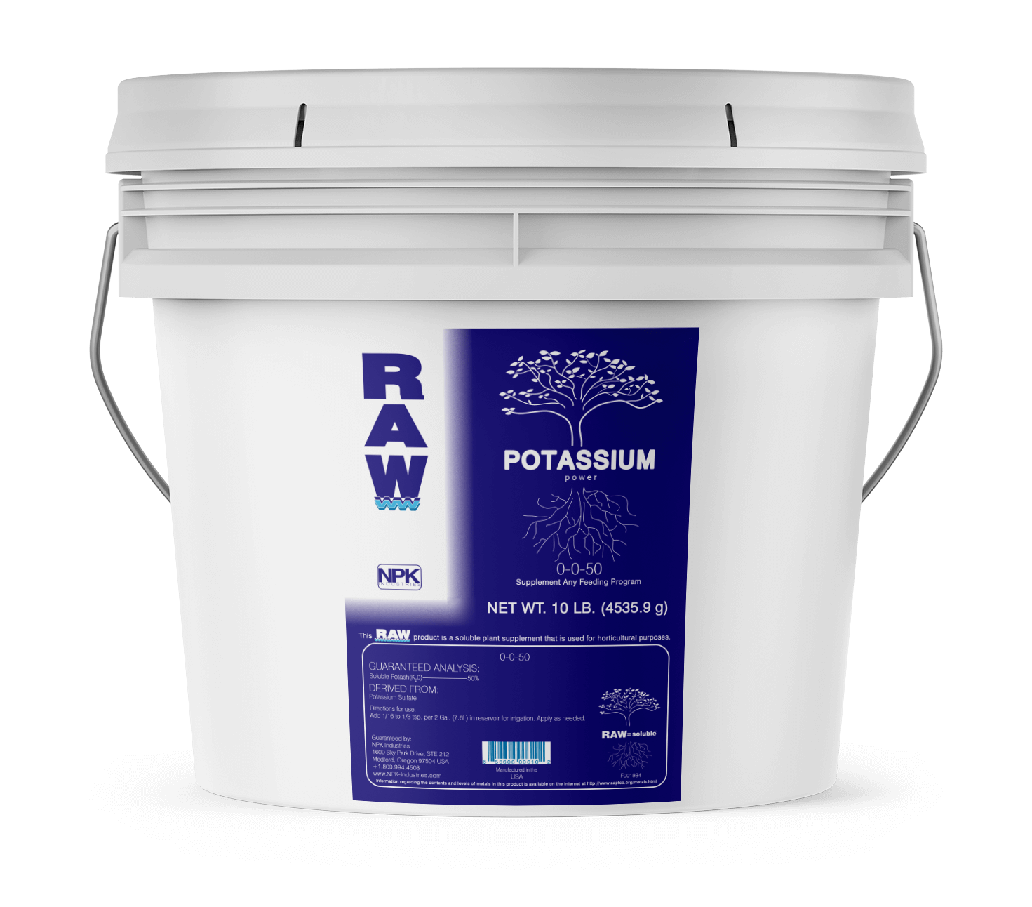 NPK RAW Potassium 10 Lbs
