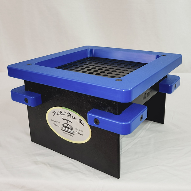 Preroll Press Fill N Fold Work Tray 70mm (Blue)