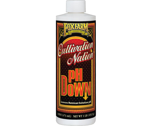 FoxFarm Cultivation Nation® pH DOWN, 1 pint, case of 12