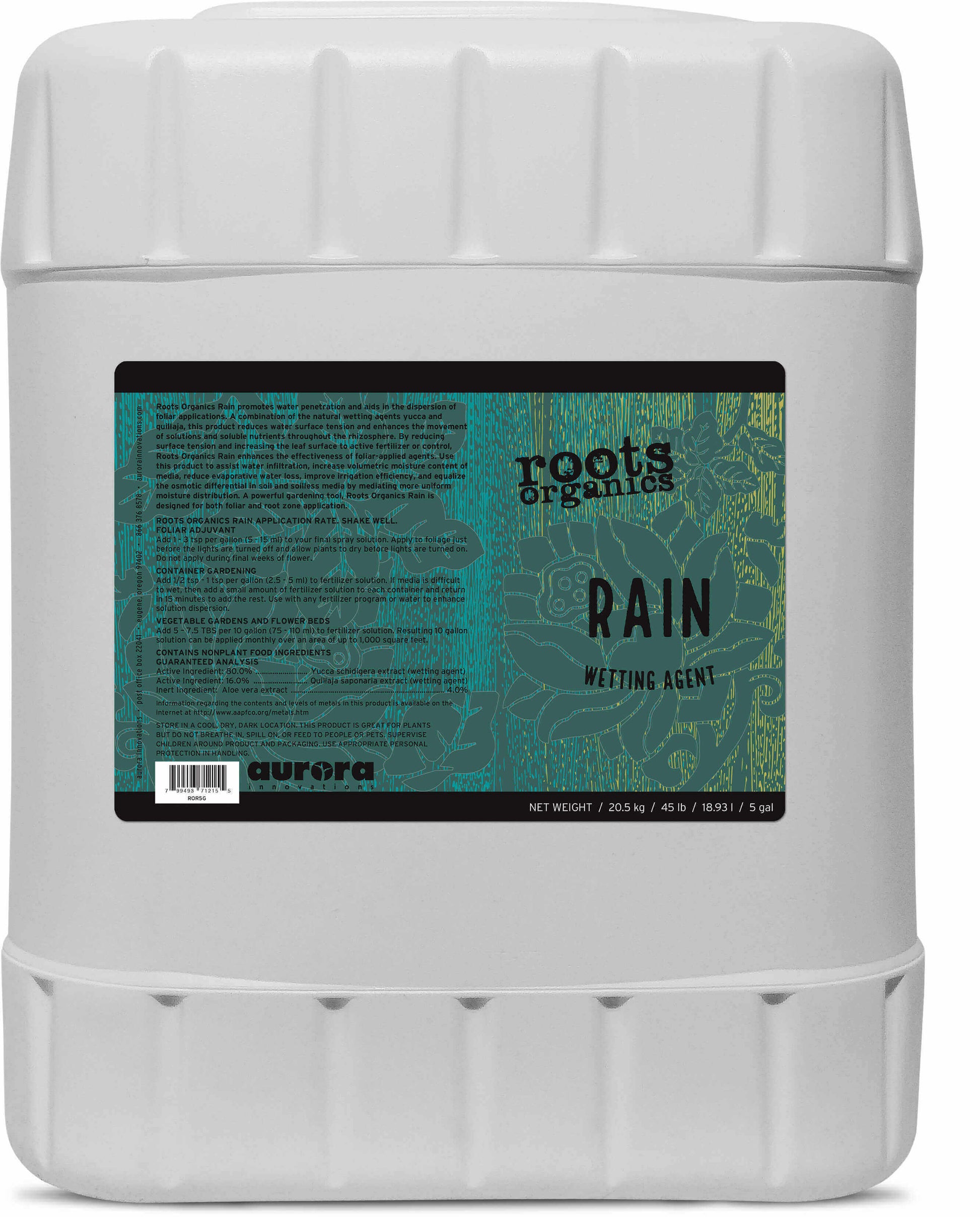Roots Organics Rain, 5 gal