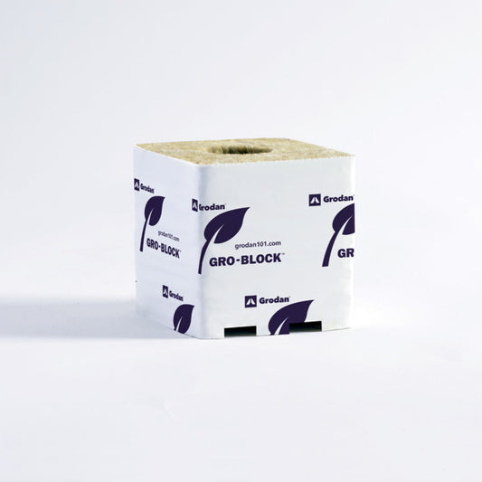 Grodan Gro-Block Improved GR10 - Large w/ Hole 4"x"4x4"