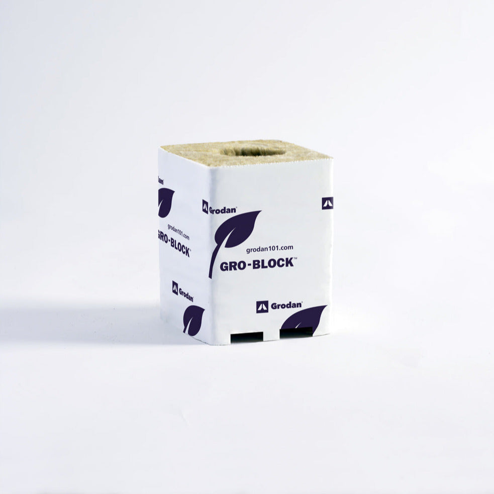 Gro Block Improved Large 3"GR5,6 w/ hole 3"x3"x4" Shrink/Str