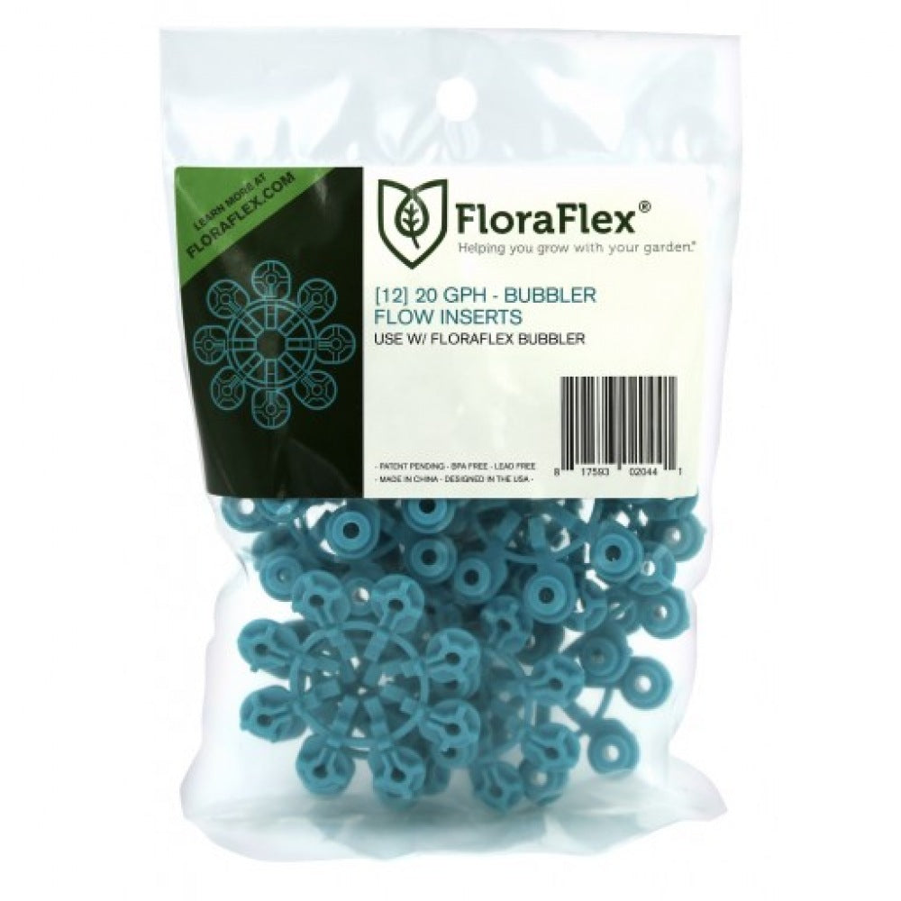 FloraFlex Bubbler Flow Inserts 20 GPH, Blue