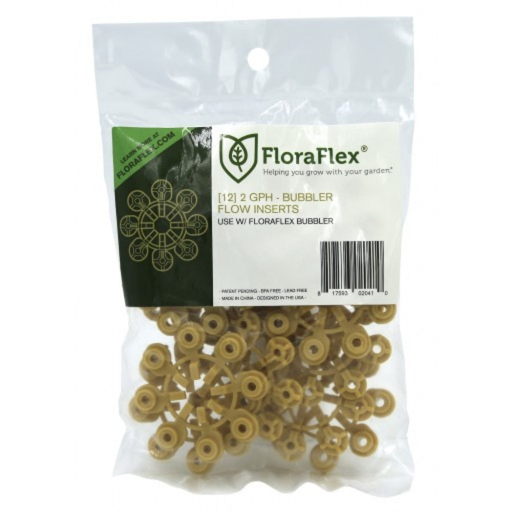 FloraFlex Bubbler Flow Inserts 2 GPH, yellow