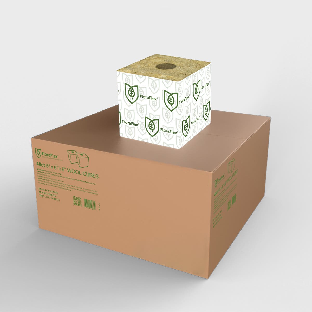 FloraWool 6" Cubes, Case