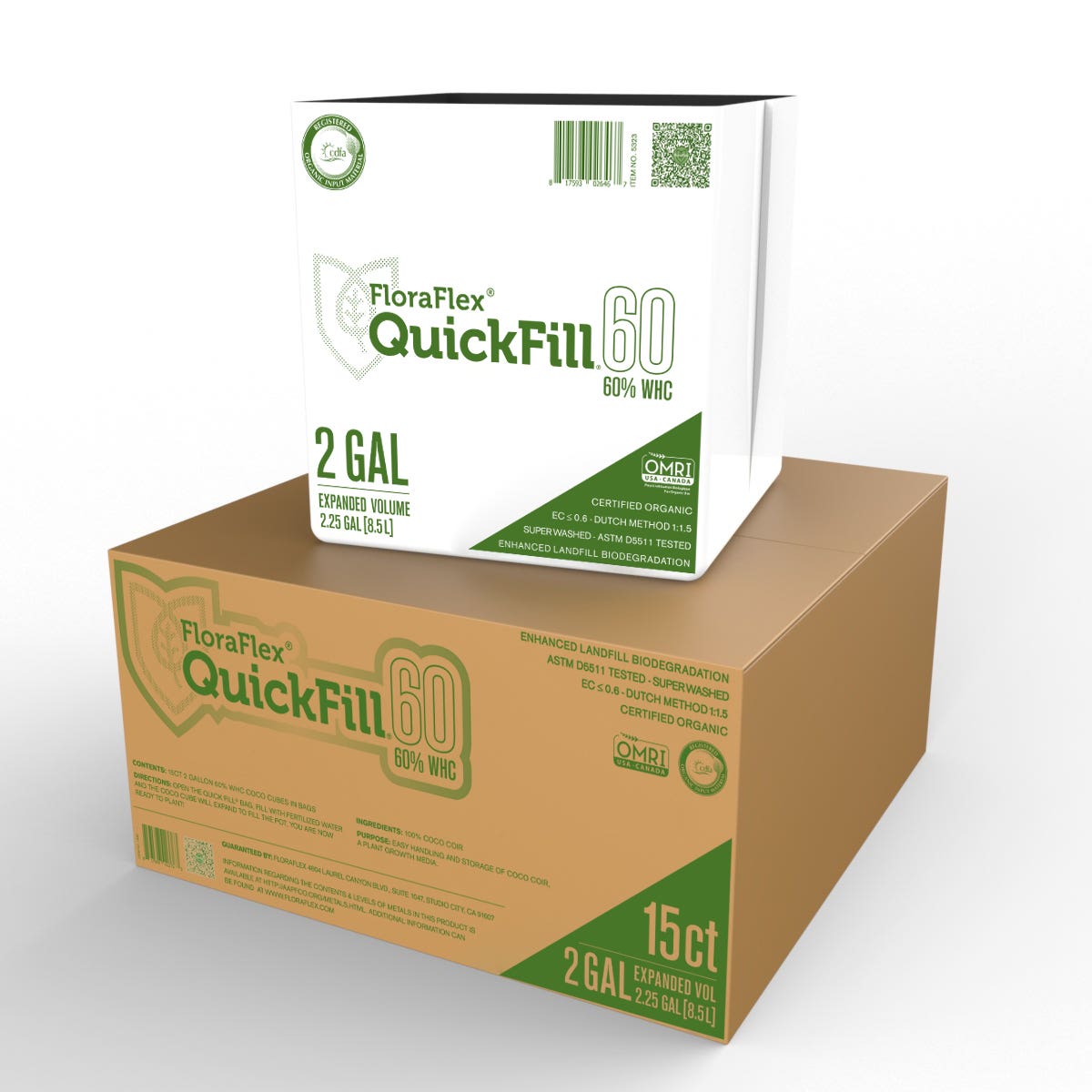 FloraFlex QuickFill Bags Case 60% 2 Gallon