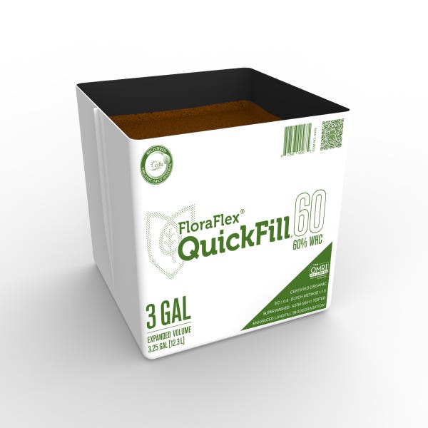 FloraFlex QuickFill Bags 3 Gallon 60% WHC