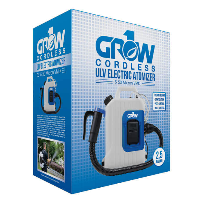 GROW1 24V Cordless Backpack Fogger ULV Atomizer, 2.5 Gal