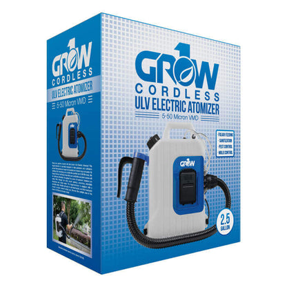GROW1 24V Cordless Backpack Fogger ULV Atomizer, 2.5 Gal