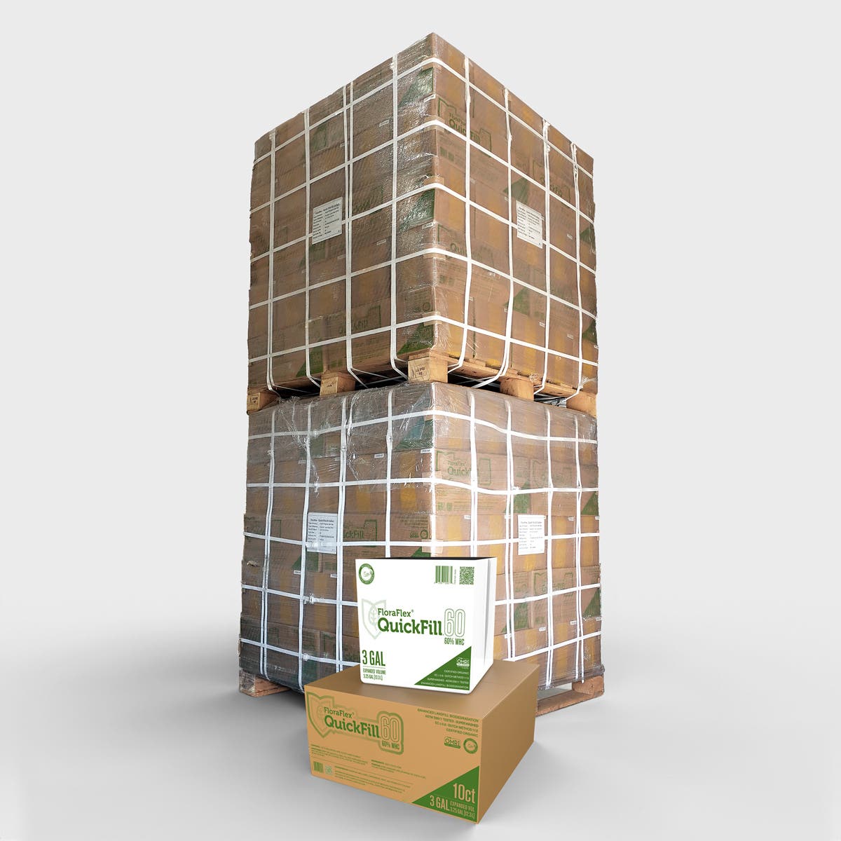 FloraFlex QuickFill Bags Pallet 60% 3 Gallon