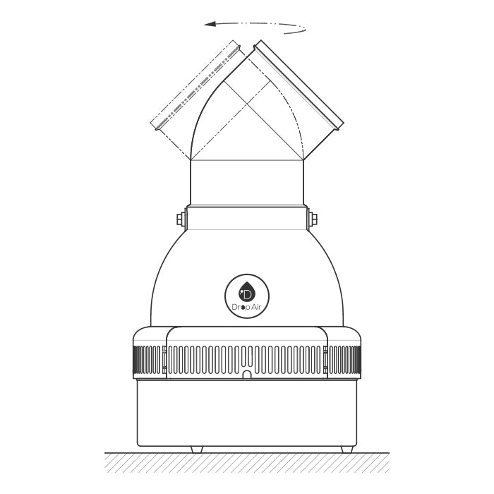 Drop Air X Humidifier 200 Pints - Diagram