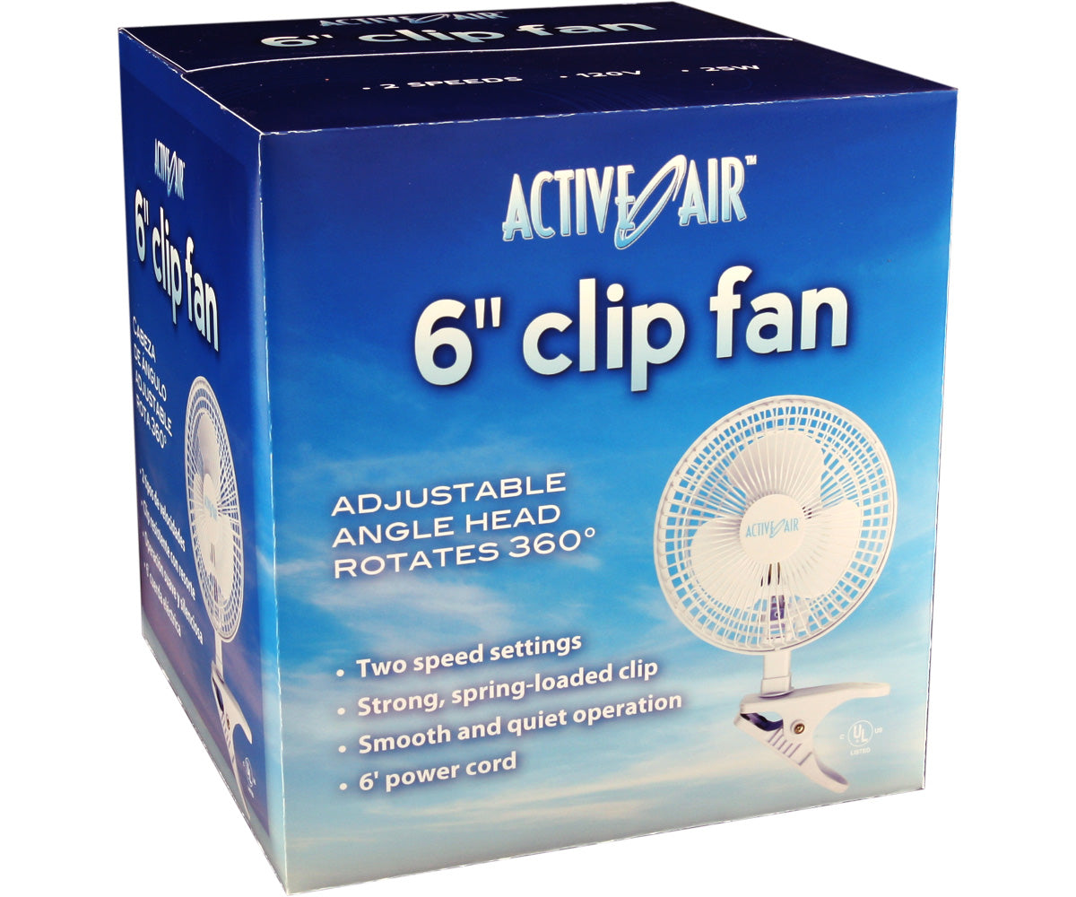 Active Air 6" Clip Fan Boxed