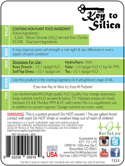 Key to Silica Label