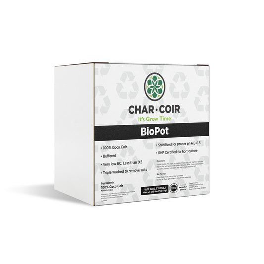 Char Coir BioPot 4" (1/2 Gallon)