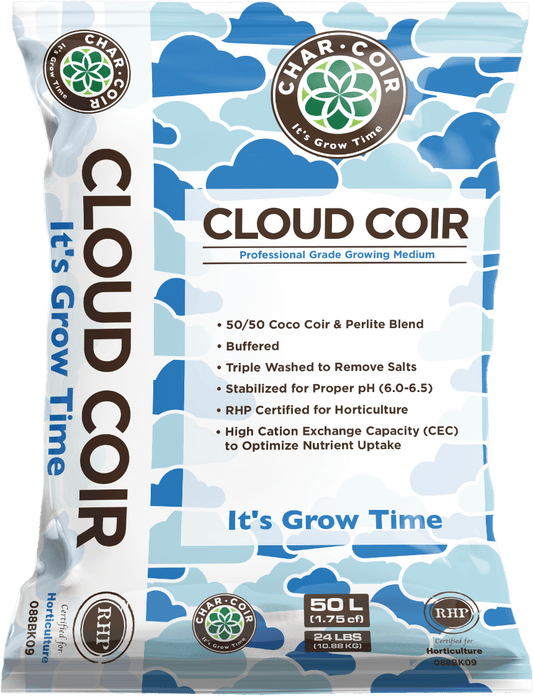 Char Coir - Cloud Coir 50% Perlite/50% RPH Certified Coco