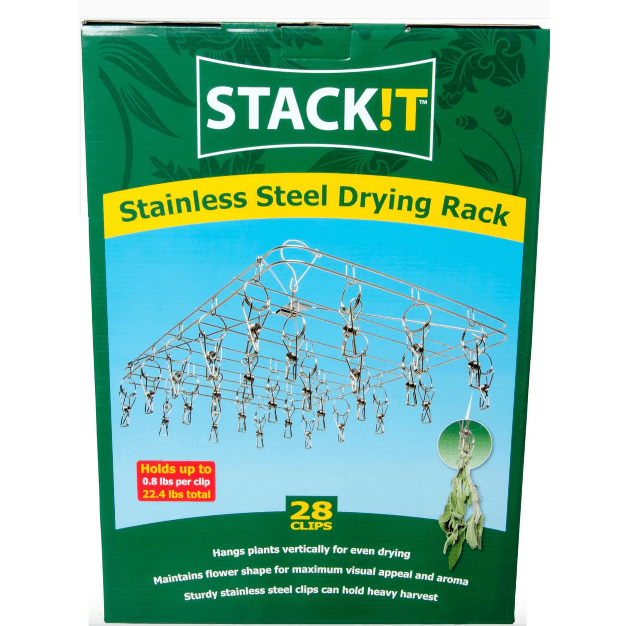 STACK!T 28 Clip Stainless Steel Drying Rack