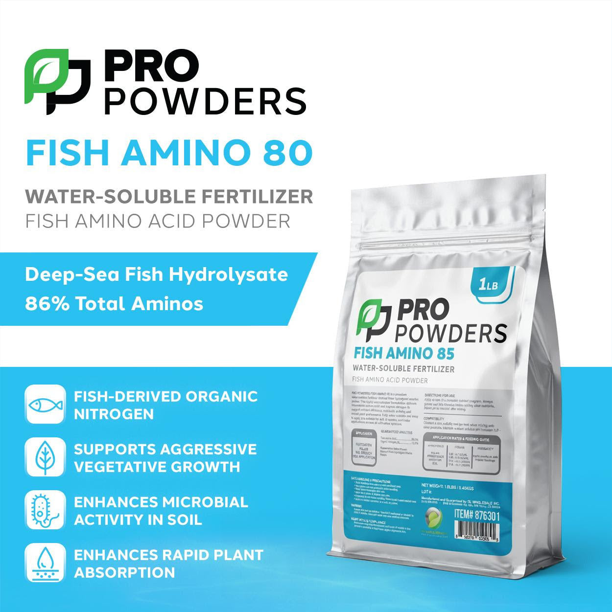 Pro Powders Fish Amino 85 