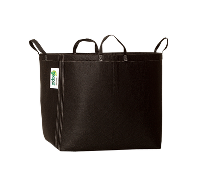 GeoPot Fabric Pots Black w/ Handles