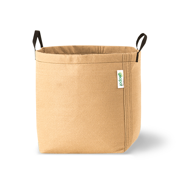 GeoPot Fabric Pots w/ Handles, Tan