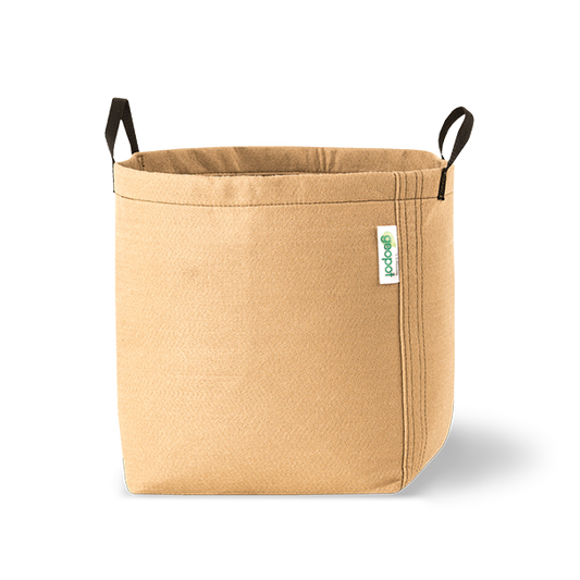 GeoPot Fabric Pots w/ Handles, Tan