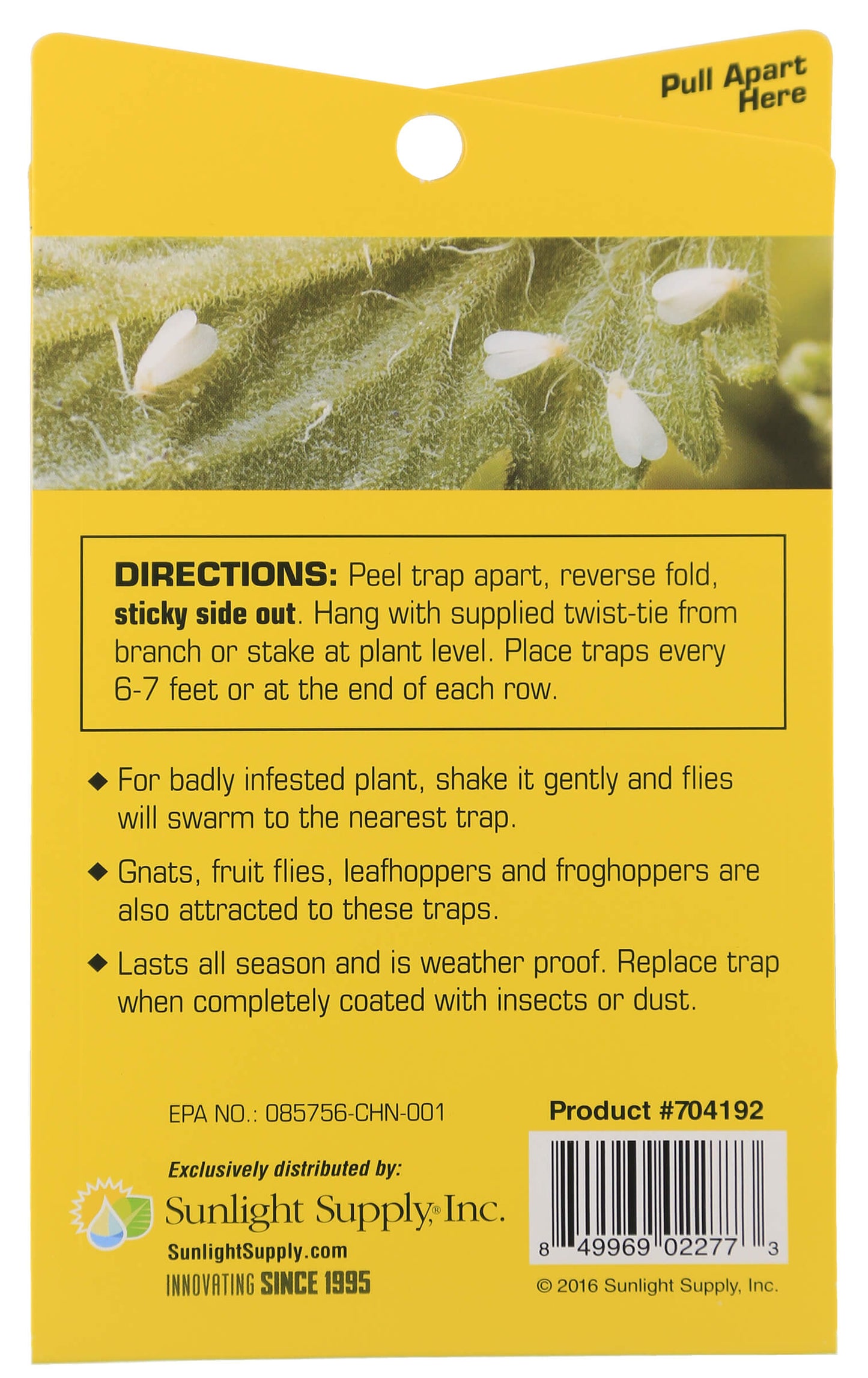Grower's Edge Aphid Whitefly Sticky Traps