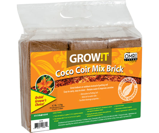 GROW!T Coco Coir Mix Bricks, Pack of 3