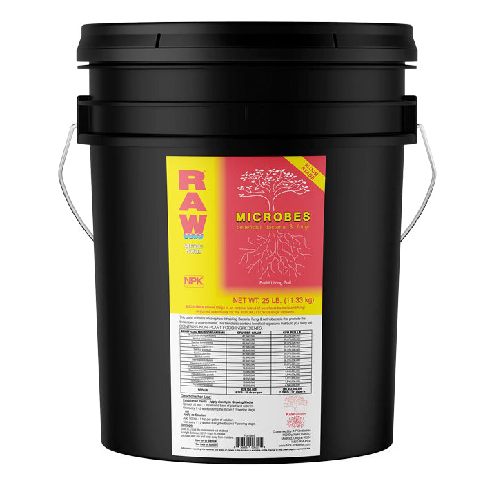NPK RAW Microbes Bloom Stage, 25 Lbs