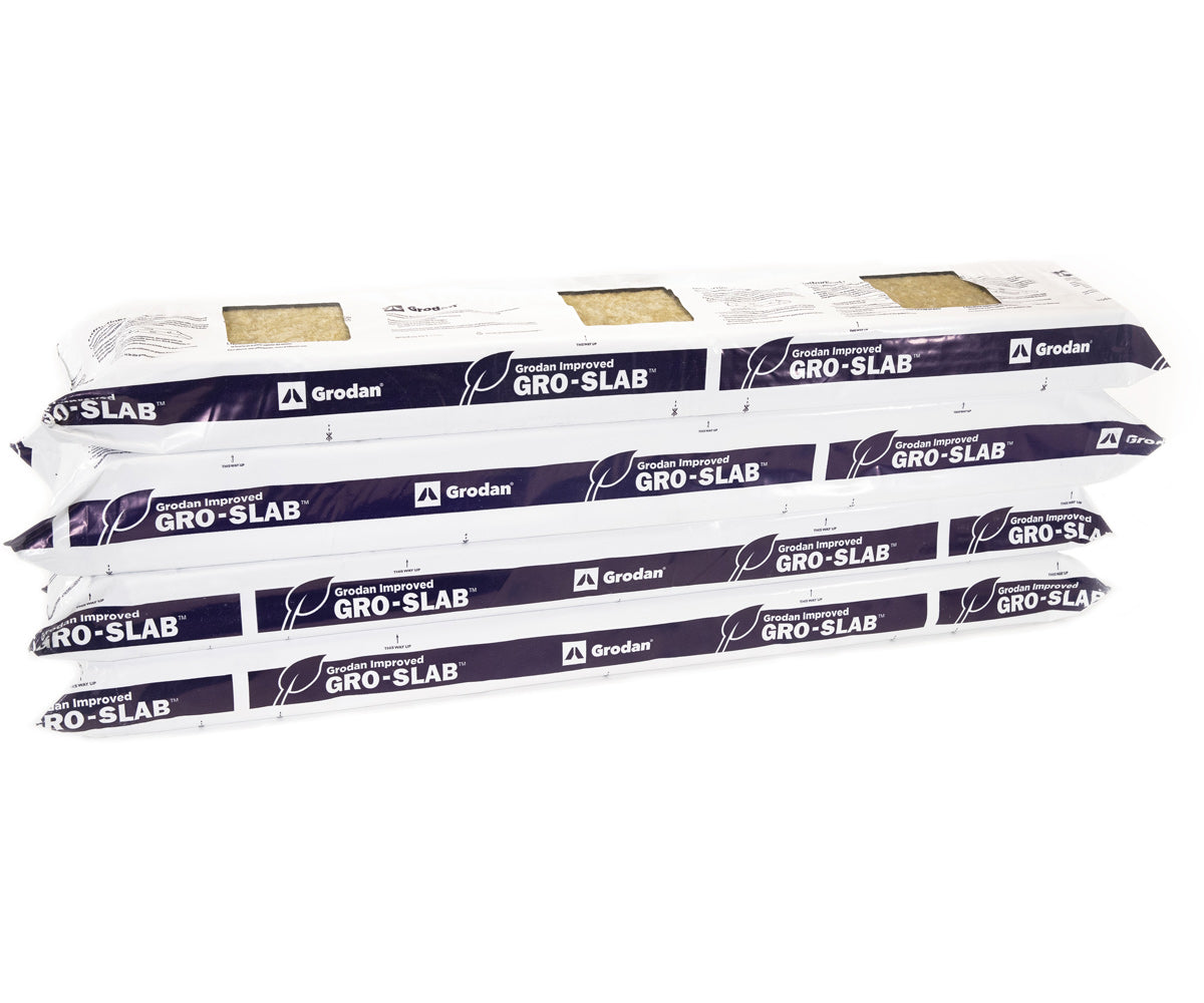 Grodan Improved Gro-Slab, 36"x6"x3" (Case of 12) three 4x4 precut holes