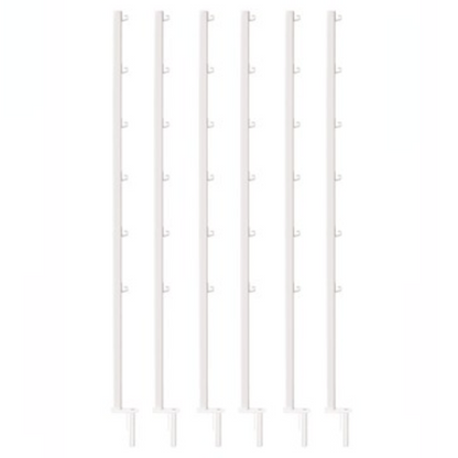Fast Fit Continuous Bench Trellis Support  6-Poles - 4ft H