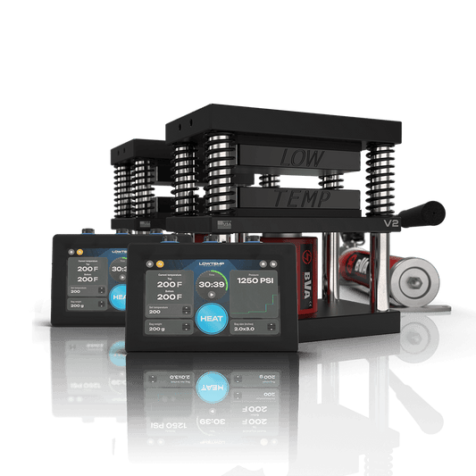 Lowtemp V2 Rosin Press Medusa System (2 Press) P1000 + 20 Ton Cylinder