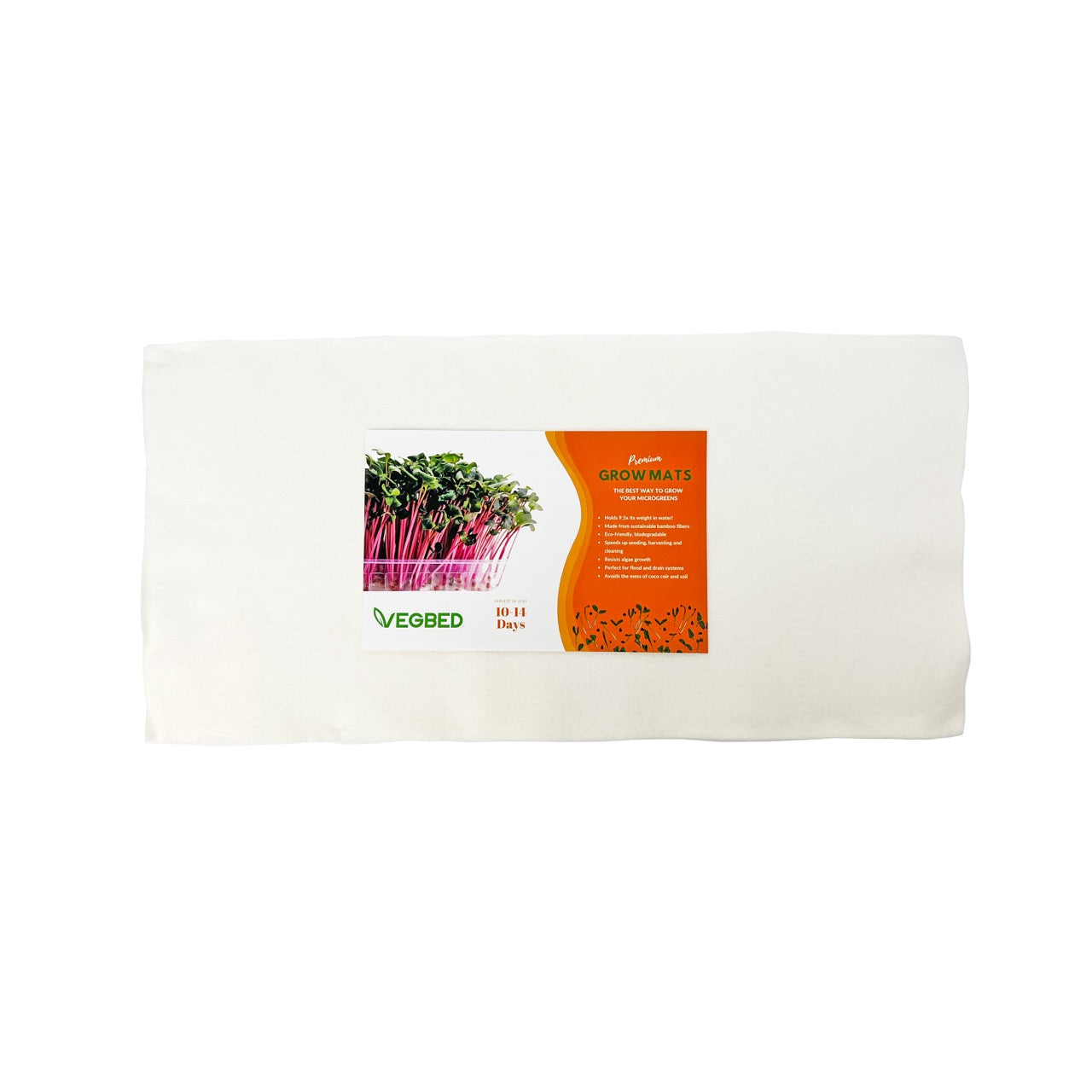 Vegbed Microgreens Grow Mat, 10in x 20in