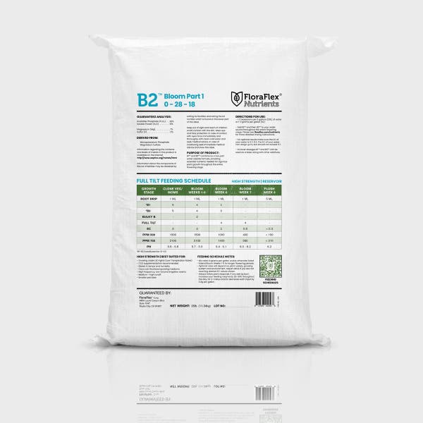 FloraFlex Nutrients | B2 - Bloom Part 2, 25 Lb Back