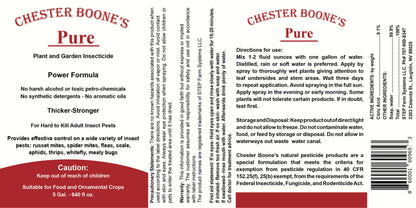 Chester Boone's Pure Power Formula Insecticide/Miticide