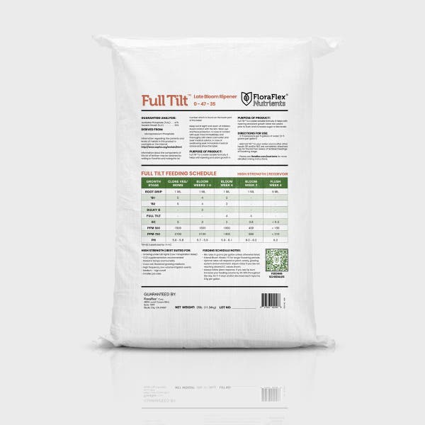FloraFlex Nutrients | Full Tilt Late Bloom Ripener, 25 Lb Back